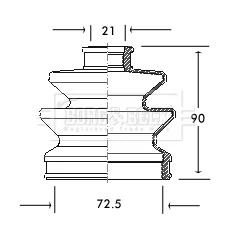 Sada měchů, hnací hřídel