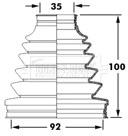 Sada měchů, hnací hřídel