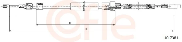 Tažné lanko, parkovací brzda