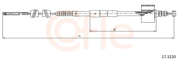 Tažné lanko, parkovací brzda