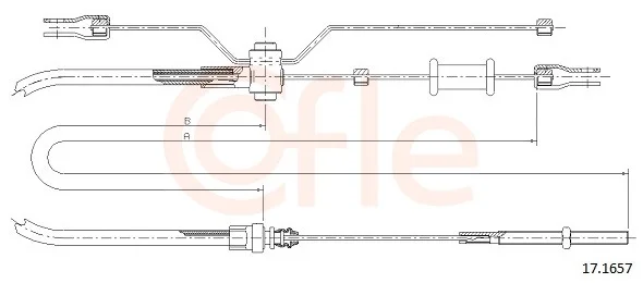Tažné lanko, parkovací brzda