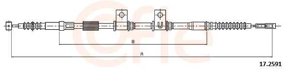 Tažné lanko, parkovací brzda