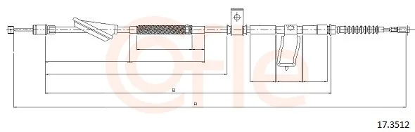 Tažné lanko, parkovací brzda