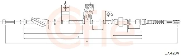 Tažné lanko, parkovací brzda