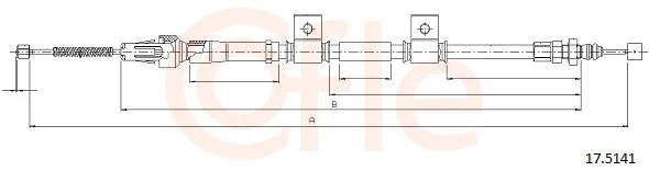 Tažné lanko, parkovací brzda