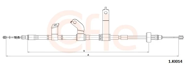 Tažné lanko, parkovací brzda