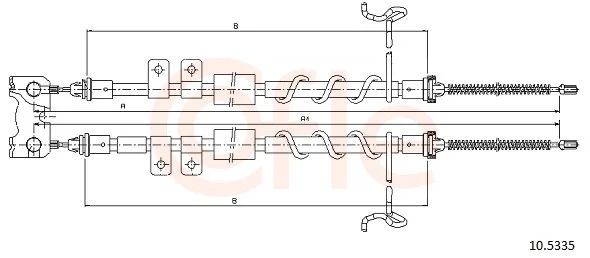 Tažné lanko, parkovací brzda