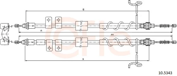 Tažné lanko, parkovací brzda