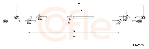 Tažné lanko, ruční převodovka