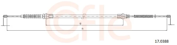 Tažné lanko, parkovací brzda