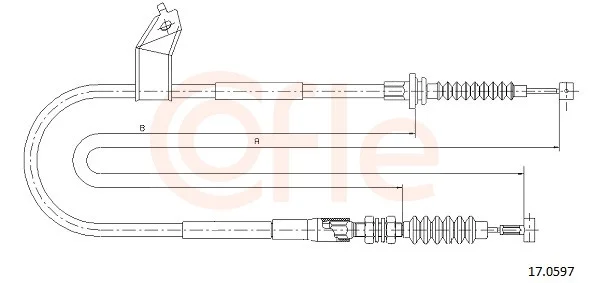 Tažné lanko, parkovací brzda