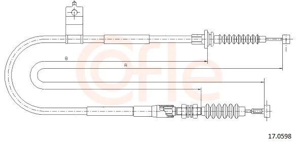 Tažné lanko, parkovací brzda