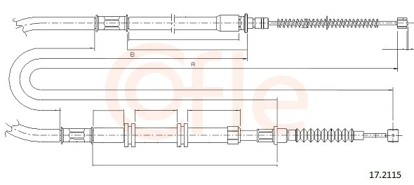 Tažné lanko, parkovací brzda