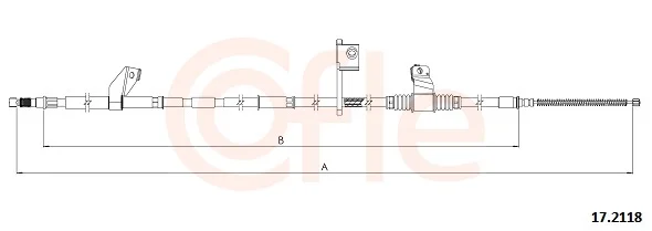 Tažné lanko, parkovací brzda