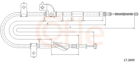 Tažné lanko, parkovací brzda