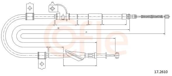 Tažné lanko, parkovací brzda