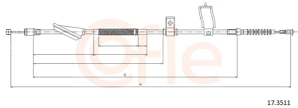 Tažné lanko, parkovací brzda