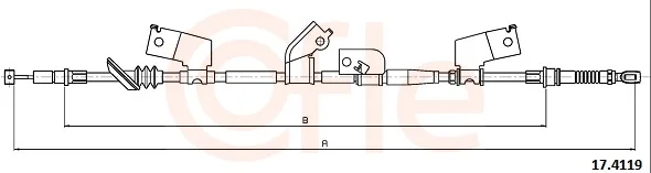 Tažné lanko, parkovací brzda