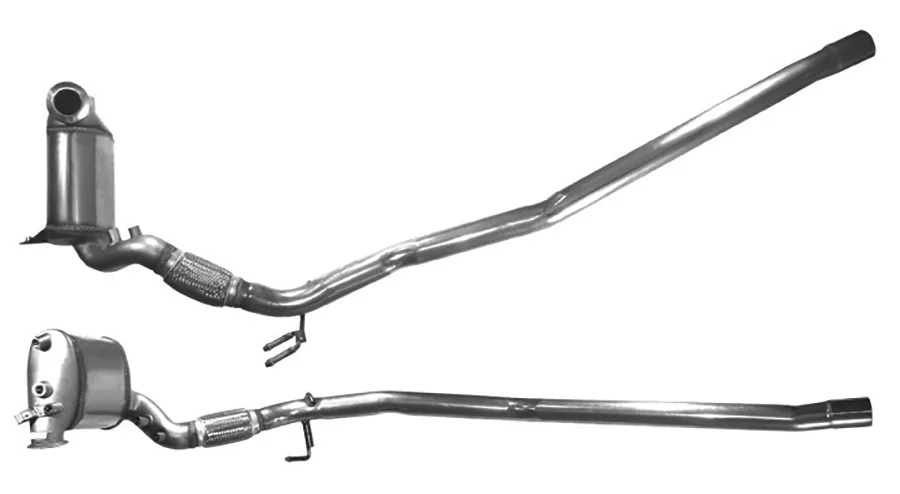 Filtr sazových částic, výfukový systém