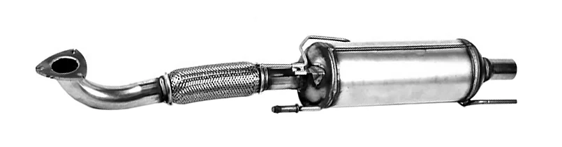 Filtr sazových částic, výfukový systém