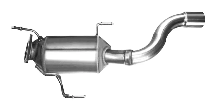 Filtr sazových částic, výfukový systém