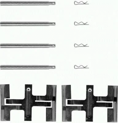Sada příslušenství, obložení kotoučové brzdy