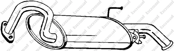 Zadní tlumič výfuku