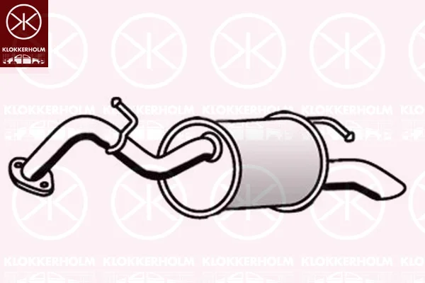 Zadní tlumič výfuku