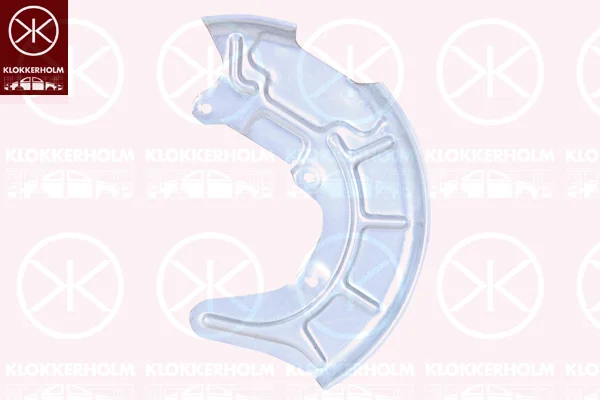 Ochranný plech proti rozstřikování, brzdový kotouč