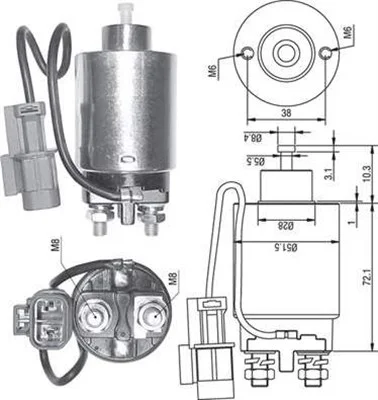 Elektromagnetický spínač, startér